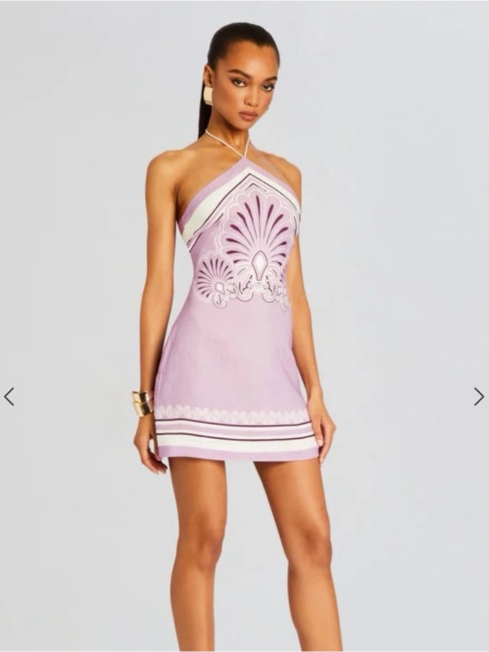 Sold out Shani shemer Oliver linen mini dress in pink floral